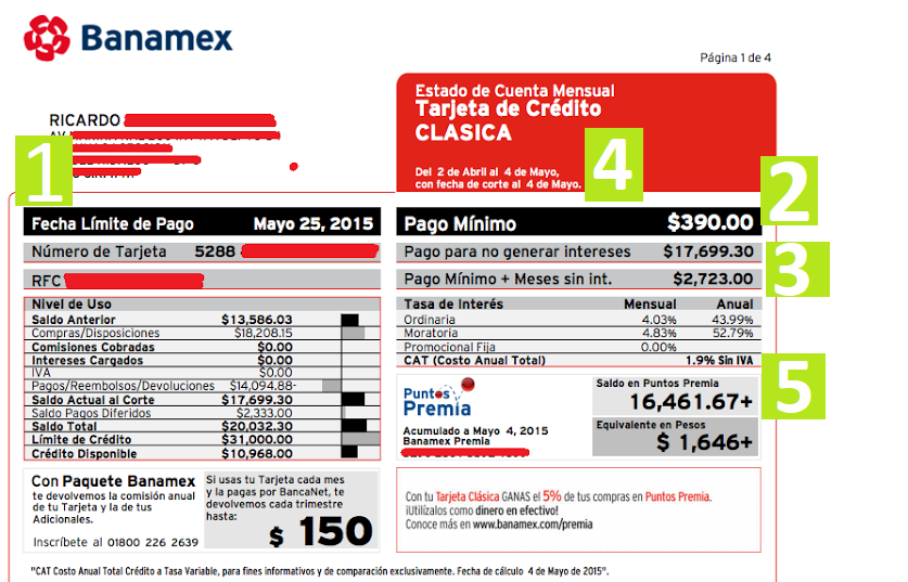 Conoce Los Elementos De Tu Estado De Cuenta 3391